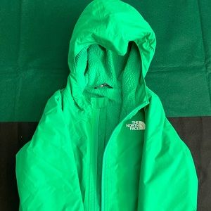 The North Face Kids Raincoat in Bright Green
